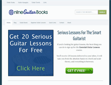 Tablet Screenshot of onlineguitarbooks.com
